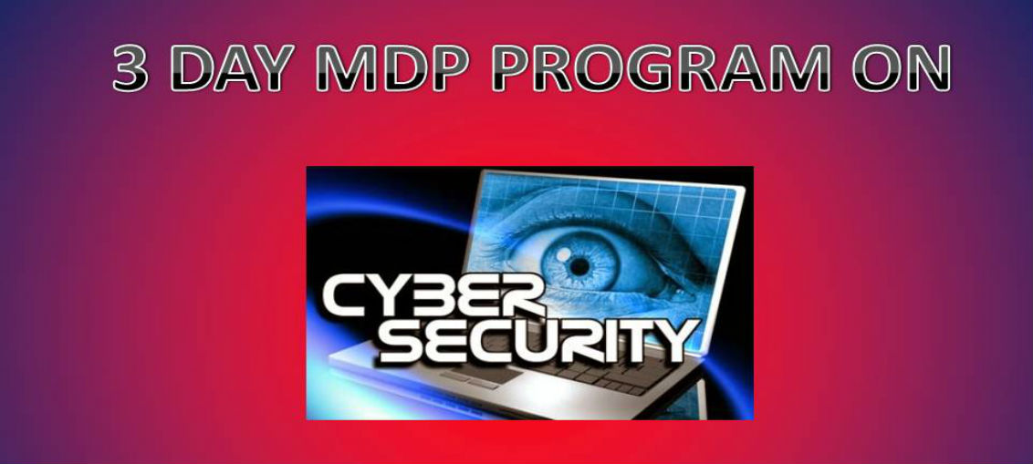 3 Day MDP Program on Cyber Security